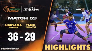 Haryana Steelers secure a 3629 win over Tamil Thalaivas  ProKabaddiOnStar 2024 HIGHLIGHTS [upl. by Notyard879]