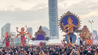 GIRGAON CHOWPATTY GANPATI VISARJAN 2023🥰🌎MUMBAI GANPATI VISARJAN [upl. by Ara]