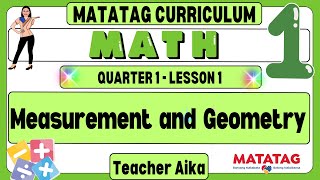 MATATAG Math 1 Grade 1 Quarter 1 Lesson 1 Measurement and Geometry 2 Dimensional Shapes matatag [upl. by Sami]