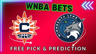 Sun vs Lynx Game 2  WNBA Playoff Free Pick Tuesday 101  Picks And Parlays [upl. by Marlyn358]