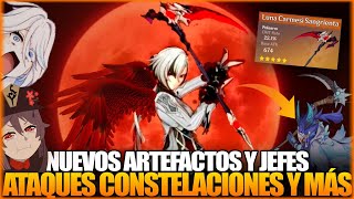 ASÍ FUNCIONA ARLECCHINO Materiales Nuevos Artefactos Ataques y Arma Noticias Genshin Impact 46 [upl. by Jobye]