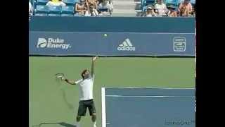 Roger Federer  Serve from Side Angle  Super Slow Motion [upl. by Debi]