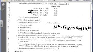 Electrochemical Cells Lab Explanation Video [upl. by Holden]