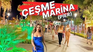 Izmir Cesme Marina  A Captivating 4K Walking Tour of a MustSee Destination çeşme [upl. by Ezarras]