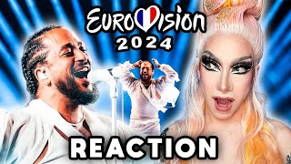 Slimane  Mon amour LIVE  France 🇫🇷  Reacting to Eurovision 2024 [upl. by Merton862]