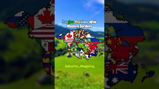 Pangea Proxima with modern borders  geography shorts subscribe asia europe [upl. by Enelrahs]