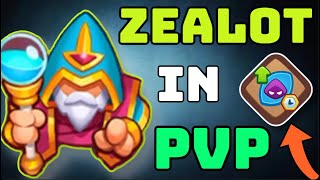 HOW TO ACTUALLY WIN GAMES with ZEALOT In Rush Royale [upl. by Nillor]