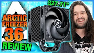 Arctics New 28 Freezer 36 Air Cooler amp Contact Frame CPU Cooler Review amp Benchmarks [upl. by Shela520]