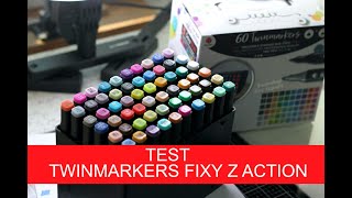 TEST  Twinmarkers fixy z ACTION [upl. by Eadahc]