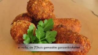 kroketten en bitterballen maken met recept van gans [upl. by Yeltsew]