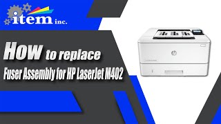 How to replace HP LaserJet M402 Fuser Assembly [upl. by Rednav]