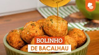 Bolinho de bacalhau — Receitas TudoGostoso [upl. by Hoye272]