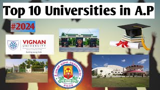 Top 10 Universities in AP  Telugu  2024 TheGuyfacts  universities [upl. by Nnayllehs]