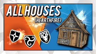 Skyrim Remastered All 3 Hearthfire Houses  Prices How To Get Walkthrough [upl. by Rogozen]