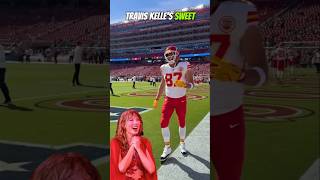 Travis Kelce’s Sweet Gesture to Taylor Swift During Chiefs vs 49ers Game traviskelce taylorswift [upl. by Ransom]