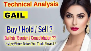 GAIL India Stock Technical Analysis Support Resistance amp Trends Detailed Insights [upl. by Erb]