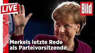 Merkels Abschiedsrede beim CDUParteitag [upl. by Boelter]