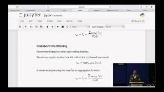 Handson with Pydata how to build a minimal recommendation engine  PyCon 2015 [upl. by Nabal]