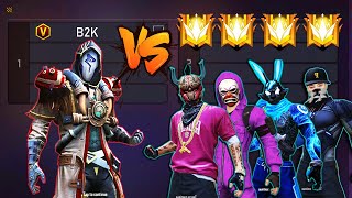 B2K VS 4 PRO LEGENDS  BORN2KILL VS 4 HEADSHOT PLAYERS [upl. by Lenoyl]