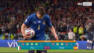 Il Rigore di Jorginho ⚽ Italia Vs Spagna ⚽ Caressa e Bergomi  Euro 2020 [upl. by Samtsirhc]