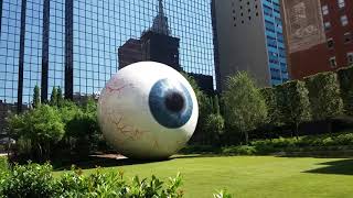 Giant Eyeball  VIDEO TOUR Dallas Texas [upl. by Aislehc473]