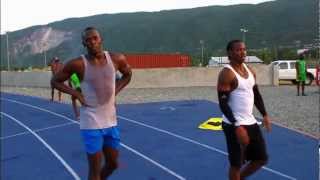 Usain Bolt  Glen Mills Training Session [upl. by Ocisnarf156]