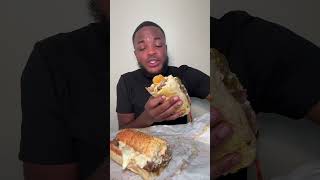 Jersey Mikes Phillycheesteak foryou jerseymikes fyp phillycheesteak mukbang fye [upl. by Ynolem]