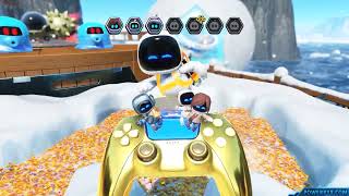 Astro Bot  Frozen Meal  100 Walkthrough All Bots Puzzle Pieces Secret Level [upl. by Moberg479]