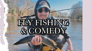 Fly Fishing amp Comedy Milwaukee River Bass Pike amp Sold Out Theaters [upl. by Josefina]