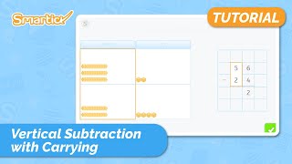 Vertical Subtraction with Carrying  Smartick [upl. by Felicie]