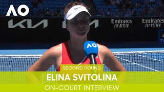 Elina Svitolina OnCourt Interview 2R  Australian Open 2022 [upl. by Janiuszck]