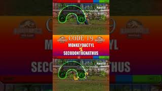 MONKEYDACTYL VS SECODONTOGNATHUS  JURASSIC WORLD THE GAME [upl. by Mroz]