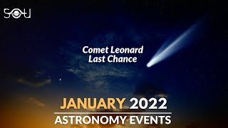 Top Astronomy Events In January 2022  Comet Leonard  Wolf Moon  Space [upl. by Ynitsed]