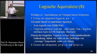 Aussagenlogik 7 Logische Äquivalenz [upl. by Morris292]