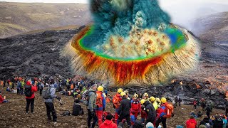 Terrifying 3 minutes after Yellowstone volcano eruptedwhen earth split openthe whole land rumbled [upl. by Yasdnyl]