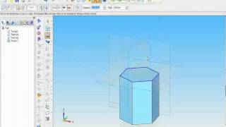 Hexagonal Protrusion  Solid Edge [upl. by Juanita]