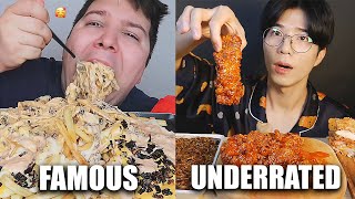 FAMOUS VS UNDERRATED MUKBANGERS compilation [upl. by Aknaib177]