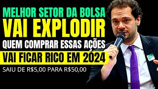 VÃO EXPLODIR Essas são as MELHORES AÇÕES para INVESTIR em 2024  TIAGO REIS MELHORES AÇÕES [upl. by Okiam]