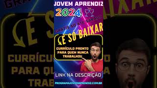 Currículo Jovem Aprendiz para Preencher jovemempreendedor menoraprendiz shorts2024 [upl. by Haianeb247]