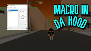 How to macro in Da Hood ROBLOX MacroGamer Roblox 2022 [upl. by Guarino517]