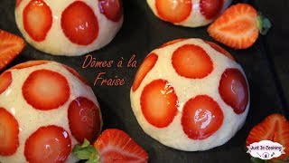 Recette du Fraisier revisité  Les Dômes à la Fraise [upl. by Couture]