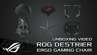 ROG Destrier Ergo Gaming Chair – Unboxing Video  ROG [upl. by Sices825]