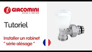 Installer un robinet thermostatisable GIACOMINI en 3 minutes [upl. by Ynavoeg]