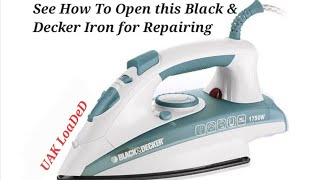 Satisfying Video How to Open Black amp Decker 1750w Iron for Repairing work [upl. by Edrea799]