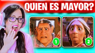 La Abuela de Encanto vs Coco 😱 ADIVINA la EDAD del PERSONAJE DISNEY 🤔 Sandra Cires Play Reaccionando [upl. by Orji]