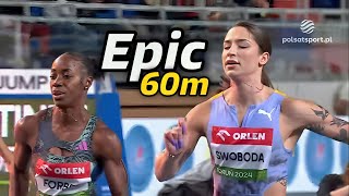 Full Race Sashalee Forbes Battled Ewa Swoboda In Epic 60m In Poland 2024 [upl. by Erasmo]