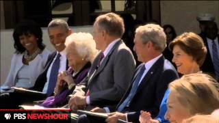 Watch President Bill Clinton speak at the Dedication of the George W Bush Library [upl. by Annaujat]