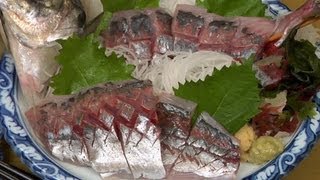 Aji Sashimi Recipe How to Clean and Fillet Japanese Horse Mackerel  Cooking with Dog [upl. by Aholah]