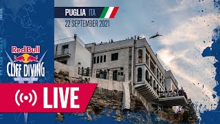 REPLAY  Puglia ITA  Red Bull Cliff Diving World Series 2021 [upl. by Neelhtac]