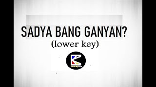 Sadya bang ganyan  Archie DKaraoke  lower key [upl. by Yrtnahc]